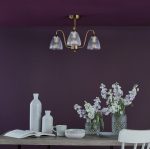 Glynis 3lt Semi-Flush Antique Bronze & Ribbed Glass - Image 5
