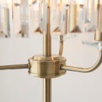 Antique Brass Cut Glass Floor Light - Image 4