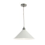 Audley End Single Pendant Bronze & Cream