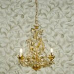 Audley End 3lt Pendant Gold Leaf - Image 5