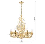 Audley End 6lt Pendant Gold Leaf - Image 5