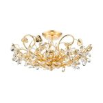 Audley End 5lt Semi-Flush Gold Leaf