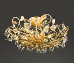 Audley End 5lt Semi-Flush Gold Leaf - Image 3