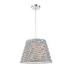 St John Street Grey Cotton Empire Shade 35cm