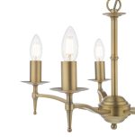 Marble Hill 5lt Armed Pendant Aged Brass (Fitting Only) - Image 2