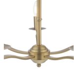 Marble Hill 5lt Armed Pendant Aged Brass (Fitting Only) - Image 3