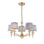 Marble Hill 5lt Armed Pendant Aged Brass (Fitting Only) - Image 4