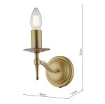 Marble Hill Wall Light Aged Brass (Bracket Only) - Image 7