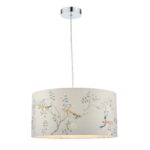 Marble Hill Taupe Cotton Drum Shade 40cm