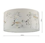 Marble Hill Taupe Cotton Drum Shade 40cm - Image 5