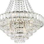 Osborne House 12lt Chandelier Polished Nickel & Crystal - Image 3