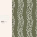 Laura Ashley Coulderton Leaves Olive Green Wallpaper - Image 4