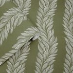 Laura Ashley Coulderton Leaves Olive Green Wallpaper - Image 2