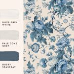 Laura Ashley Uffington Roses Dark Seaspray Wallpaper - Image 4