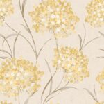 Laura Ashley Giselle Ochre Wallpaper