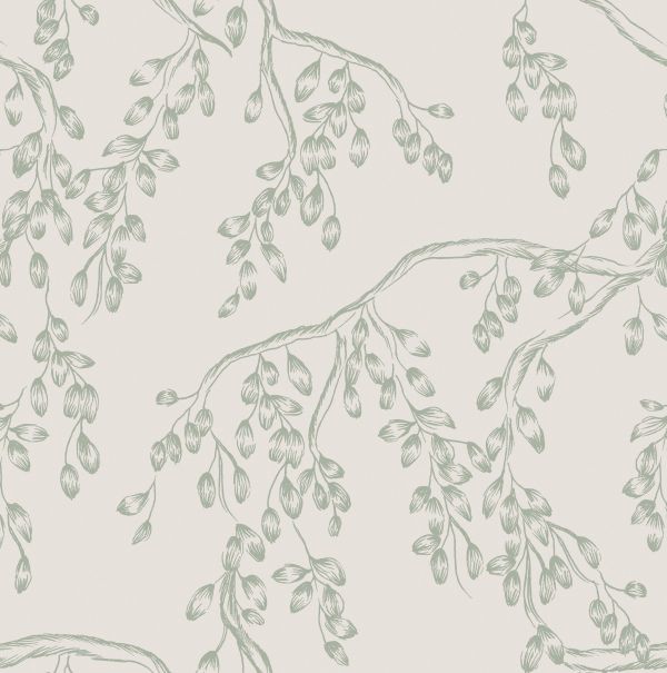 140333 RAINHAM WILLOW SAGE TILE Laura Ashley Rainham Willow Sage Wallpaper - Image 1