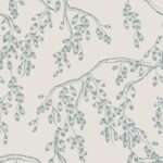Laura Ashley Rainham Willow Newport Blue Wallpaper