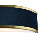 Alvaro Wall Light Brushed Brass With Blue Shade - Image 2