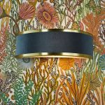 Alvaro Wall Light Brushed Brass With Blue Shade - Image 3