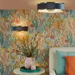 Alvaro 3lt Flush Brushed Brass With Blue Shade - Image 5