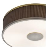 Alvaro 3lt Flush Antique Bronze With Brown Shade - Image 2
