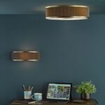 Alvaro 3lt Flush Antique Bronze With Brown Shade - Image 5