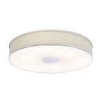 Alvaro 6lt Flush Polished Chrome With Ivory Shade