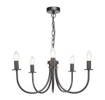 Becca 5lt Pendant Matt Black (Fitting Only)