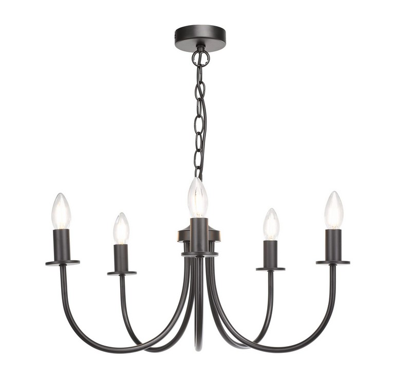 BEC0522 Becca 5lt Pendant Matt Black (Fitting Only) - Image 1