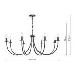 Becca 8lt Pendant Matt Black (Fitting Only) - Image 7