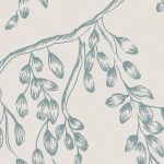 Laura Ashley Rainham Willow Newport Blue Wallpaper - Image 3