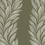 Laura Ashley Coulderton Leaves Olive Green Wallpaper - Image 3