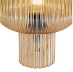 Demarius Table Lamp Amber Ribbed Glass - Image 3