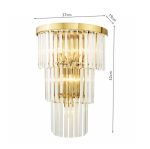 Angel 6lt Wall Light Crystal & Antique Gold - Image 4