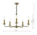 Favian 5lt Pendant Matt Bronze (Fitting Only) - Image 5