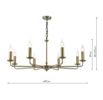 Favian 8lt Pendant Matt Bronze (Fitting Only) - Image 7
