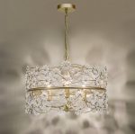 Fonda 3lt Pendant Satin Gold & Glass - Image 4