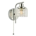 Forseti Bathroom Wall Light Polished Chrome & Glass