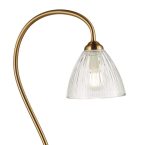 Glynis Floor Lamp Antique Bronze & Ribbed Glass - Image 2