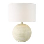 Havana Ceramic Table Lamp Natural Finish With Shade