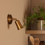 Jedrek Single Spotlight Aged Brass - Image 4