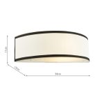 Jemima Wall Light White & White Frosted Acrylic With Shade - Image 6