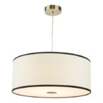 Jemima Easy Fit Pendant White & White Frosted Acrylic With Shade