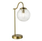 Jocelyn Table Lamp Natural Brass & Glass