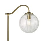 Jocelyn Floor Lamp Natural Brass & Glass - Image 2