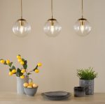 Jocelyn 3lt Bar Pendant Natural Brass & Glass - Image 6