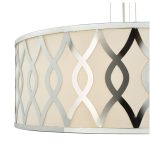 Locryn 4lt Pendant Polished Chrome & Ivory - Image 3