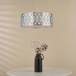 Locryn 4lt Pendant Polished Chrome & Ivory - Image 5