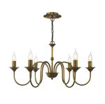 Lydian 6lt Pendant Antique Bronze (Fitting Only)