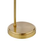 Maude Table Lamp Natural Brass & Ribbed Glass - Image 3